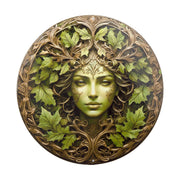 KVTTOZA front view of tree woman plaque showing decorative silhouette and curb appeal