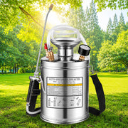 Kweetle front view stainless sprayer showing durable build and easy handling