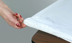 Kwik-Covers front pack showing five white 8' covers, neat storage benefit