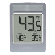La Crosse Technology front view showing clear digits and slim profile for easy reading