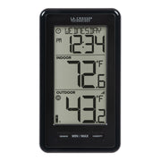 La Crosse Technology display front view showing large digits and calendar