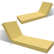 L'AGRATY front view of two cushions showing profile and fit for comfort