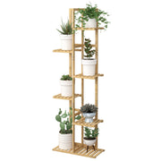 Laiensia front view of 6-tier plant stand for compact displays