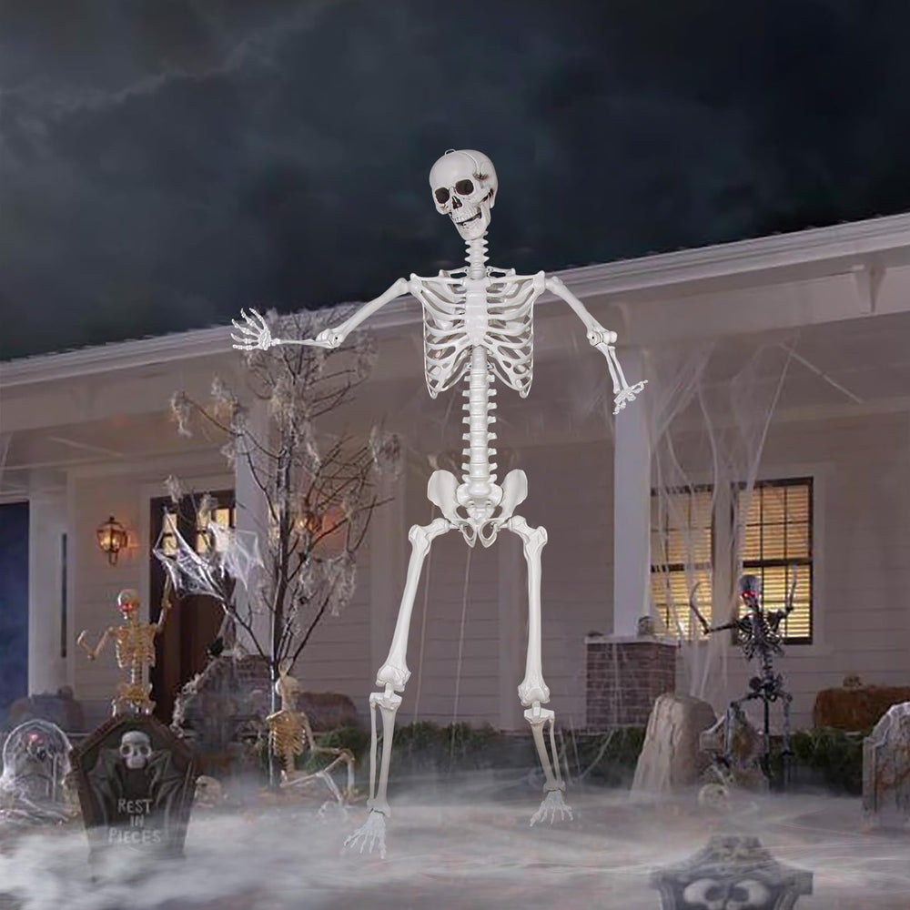 LaLamona front view giant skeleton showing full height and presence