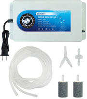 Lamudo ozone generator front panel showing timer and plug, improves tub hygiene