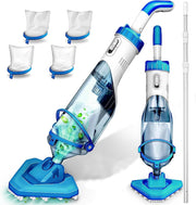 LANCHEZ front view of cordless vacuum showing compact design and portability