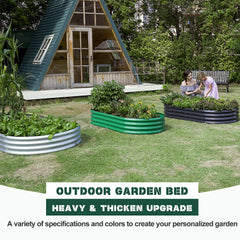 Land Guard side profile of assembled planter demonstrating rigid oval structure