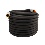 LANGARA front view of 100ft 3/4" hose showing length and black finish, durable performance