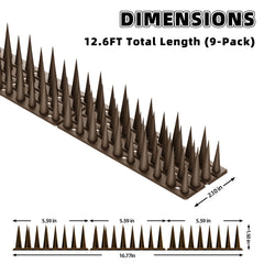 LavviTech close-up of spike tips showing texture and humane deterrent benefit