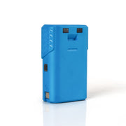 LawnMaster battery front packaging showing compact interchangeable pack and compatibility