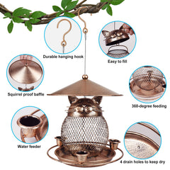 LBTING feeder top view wide opening for easy filling and fast refills