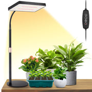 LBW front view desk grow light showing full-panel illumination benefit