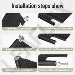 LEAFLEX installation hardware with anchors and screws for simple assembly