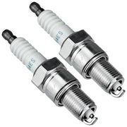 LEFITPA front packaging showing two BPR4ES spark plugs and warranty info for easy replacement