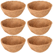 Legigo front view of six 14-inch coco liners showing packaging and quantity benefit