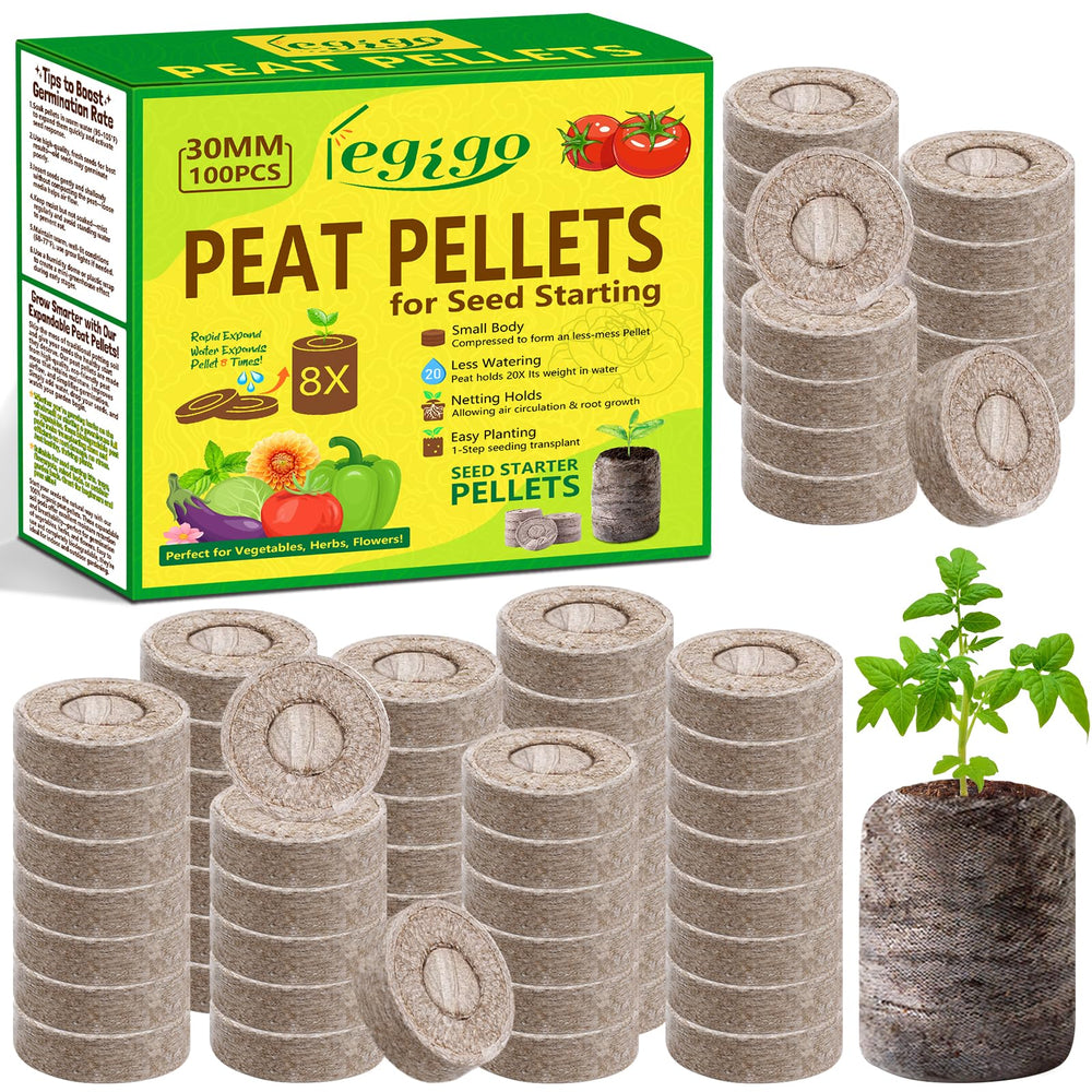 Legigo front packaging showing 100 peat pellets and clear instructions benefit convenience