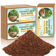 Legigo front packaging showing five coco coir bricks and compact size benefit