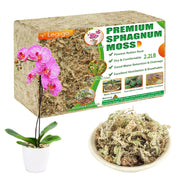Legigo front packaging showing 40QT sphagnum moss and product benefit of moisture retention