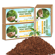 Legigo front packaging showing three compressed coco coir bricks and product benefits