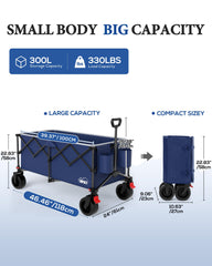 LEISURE IMPACT folded compact size in car trunk for easy storage and transport