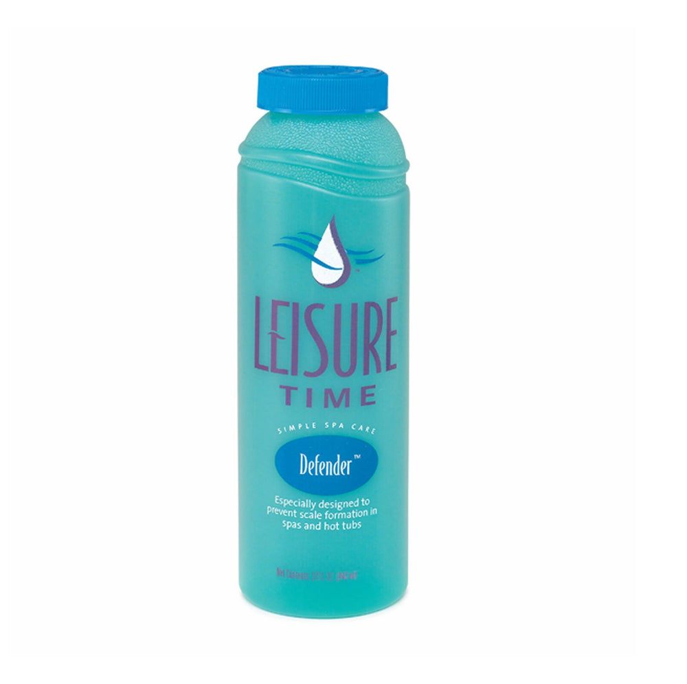 Leisure Time bottle front packaging showing product and clear-water benefit