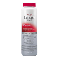 Leisure Time RENU2 front packaging showing product for clear spa water