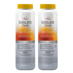 LEISURE TIME front packaging showing 2.5 lb tub and clear usage benefit