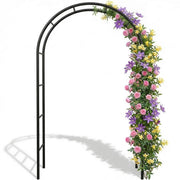LeJoy Garden arch front view showing sturdy frame and elegant silhouette for curb appeal