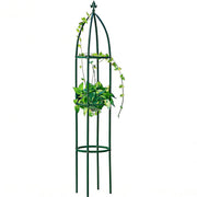 LeJoy Garden front view of obelisk trellis showing elegant vertical support benefits