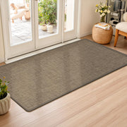 LEKEEPGO front view of brown 24x47 mat showing clean entry benefit