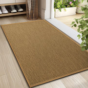 LEKEEPGO front view light brown mat showing full coverage and protection
