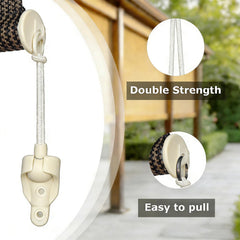 Lenareli end cap close-up ivory with reinforced pull ring for easy replacement