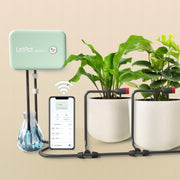 LetPot front unit showing compact pump and ports for reliable watering