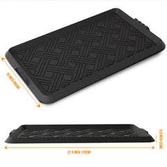 LFCONNECT tray next to ruler showing 27.5 by 16 inches for size clarity