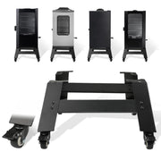 LGBWTUS front view showing stand fitted to smoker for improved access
