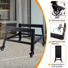 LGBWTUS swivel wheels and locking casters, enable stable smooth mobility