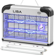 LiBa front view showing compact indoor zapper and electrical grid for safe pest control
