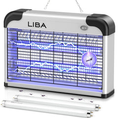 LiBa front view showing compact indoor zapper and electrical grid for safe pest control
