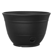 Liberty Garden front view showing matte black hose pot and clean profile for neat storage