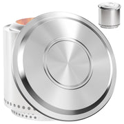 Lidereja front view of the stainless steel lid showing protective coverage