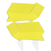 LIKOSEA front view of yellow arrow signs showing bold visibility