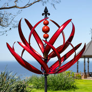 LimeHill burgundy lotus front view showcasing vibrant color and shape