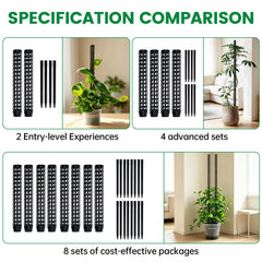 LINGQIYIQI stacked poles demonstrating extendable height and stable support