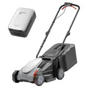 LiTHELi front view of 14-inch mower showing compact design and easy start