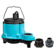 Little Giant front view showing pump and compact footprint for easy installation
