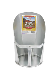 Little Giant front view showing 4-quart scoop and durable galvanized finish for reliable use