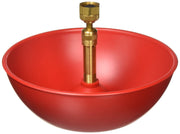 Little Giant front view assembled fount showing bowl and pipe connection for easy installation