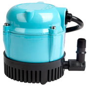 Little Giant front view showing compact pump and quiet performance