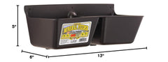 Little Giant mounted on fence demonstrating secure placement and cleaner feed