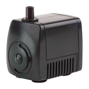 Little Giant pump front view showing compact design and quiet operation
